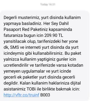 Vodafone Yurt Dışında Israrla Arayıp Açanları Gafil Avlıyor