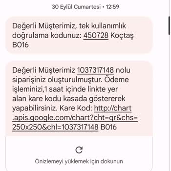 Koçtaş Yanlış Gelen Ürün İadesi
