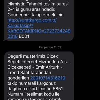 Sürat Kargo Firmasına Yapılan Şikayetim