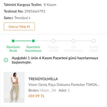 Trendyol Kargoya Teslim Gecikti