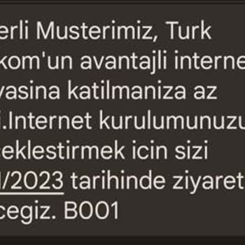 Türk Telekom Kurulum Randevusundaki Mağduriyetim