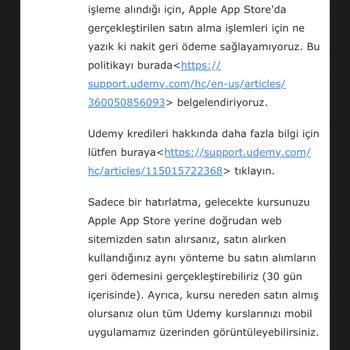 Apple Türkiye Store (appleturkiyestore.com) Para İadesi Yapmıyorlar