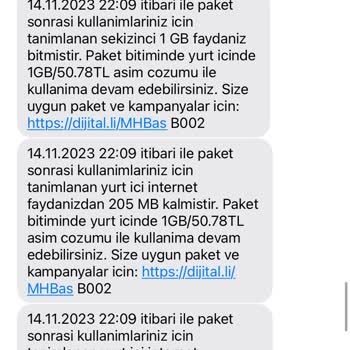 Turkcell Sebepsiz Yüksek Fatura İşlemi