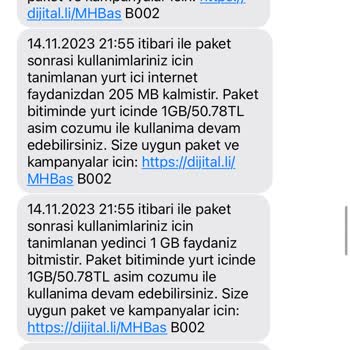 Turkcell Sebepsiz Yüksek Fatura İşlemi