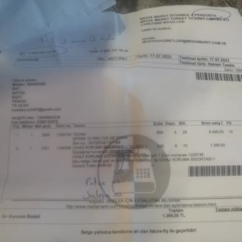 Media Markt Cihazın Pert Kararı