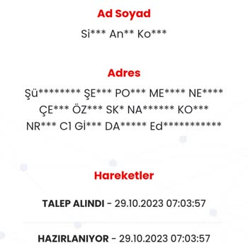 Anadolunet Kurye Şirketi Ve Papara Kartım Kayıp Ortada Yok