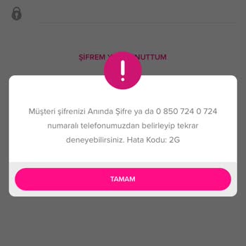 İş Bankası Müşteri Şifresi Hatası