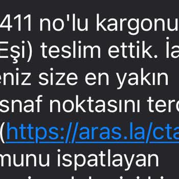 Aras Kargom Başkasına Teslim Edildi