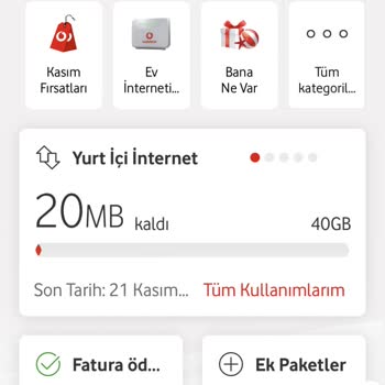 Vodafone 65 Tl Paket Aşımını Düzelt