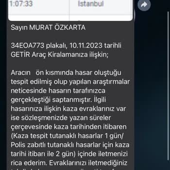 Moov Benim Yapmadığın Hasarın Bedelini İstiyor