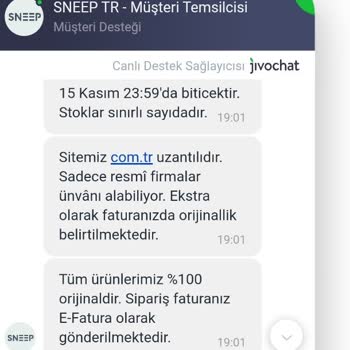 Sneep Tr Sneep.com Sahte Ve Faturasız Ürün Sorunu
