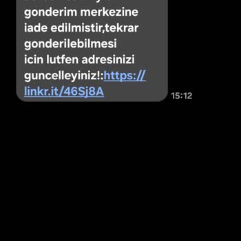 Kargo'dan Geldiği Söylenilen İddia Edilen Mesaj