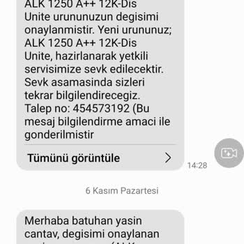 Altus Sıfır Aldığım Klima Arızalı 2 Aydır Çözülmedi