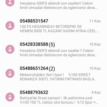 Turkcell Yasa Dışı Bahis Sitelerinden Gelen SMS