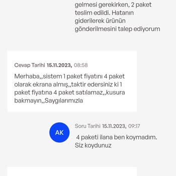 İdefix'te Bezevim Firmasının Ürünü Göndermemesi