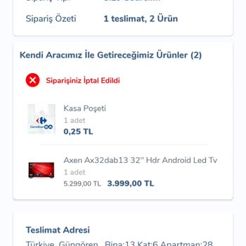 Carrefour SA Mağduriyeti- Stok Hatasının Müşteriye Kesilmesi