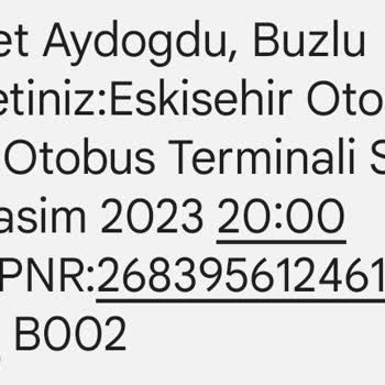 Buzlu Turizm Eskişehir Otogarda İki Dakika Bekleyince İflasın Eşiğine Gelen Buzlu