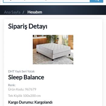 Yataş Bedding Ve Horoz Lojistik Aldığım Yatağı Teslim Etmedi.