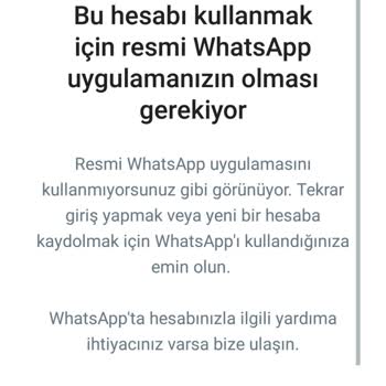 WhatsApp Hesabım Kapatıldı