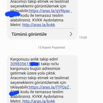 Aras Kargo Kargomun Bana Ulaşmaması