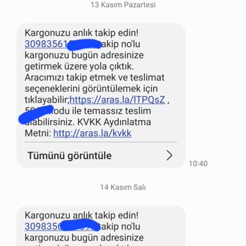 Aras Kargo Kargomun Bana Ulaşmaması