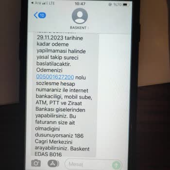 Başkent Elektrik Dağıtım Usulsüz Kesilen Elektrik Cezası