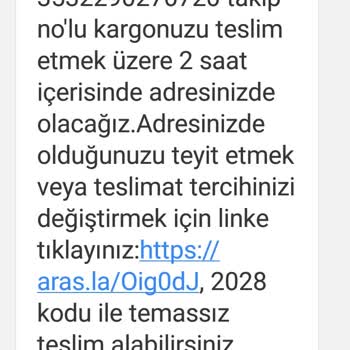 Aras Kargo Pişmanlığı Maalesef Yine Hüsran