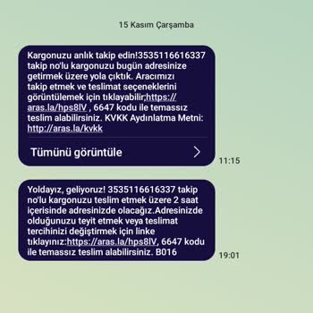 Aras Kargo Adresime Teslim Edilmemişi