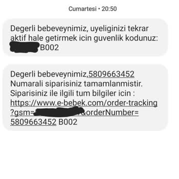 ebebek Onaylanan Siparişimin 4 Gün Sonra İptal Edilmesi
