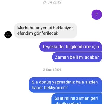 Ottoman Saat (Instagram) İade Ettiğim Ürün Hala Elime Ulaşmadı Ve Tam 2 Ay Oldu