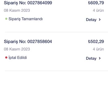 Penti Siparişimin Bana Sormadan İptali