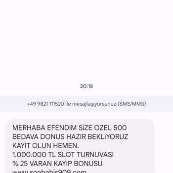 Vodafone'da Artan İstenmeyen SMS Şikayeti