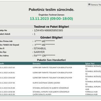 UPS Kurye Gelmiyor, Kargomu Teslim Etmiyor