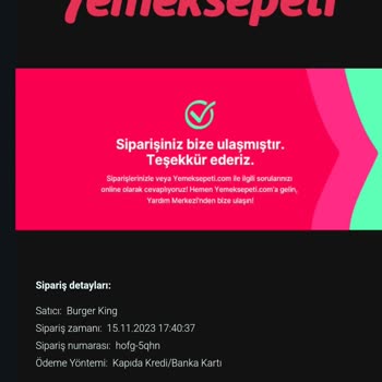 Burger King 30 Dakikada Teslim Yazan Siparişim 100 Dakikada Yola Dahi Çıkmadı.