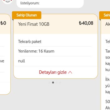 Vodafone Ek Paket İptal Edemiyorum