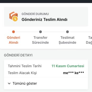Trendyol Siparişimdeki Kargonun Tarafıma Ulaştırılmaması