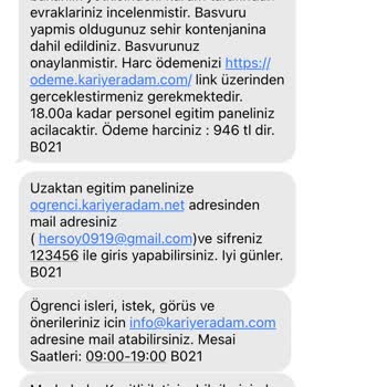 Kariyer Adam PTT İş Başvurusu Mağduriyeti