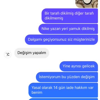 Trend34cadde Hatalı Olduğu Halde Kabul Etmeyip İade Yoktur Değişim Yapalım Diyorlar