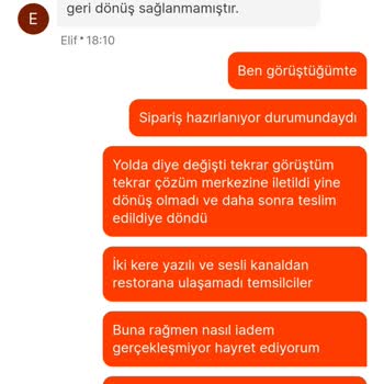 Migros Yemek Teslim Edilmeyen Yemeğin İadesi Yapılmıyor