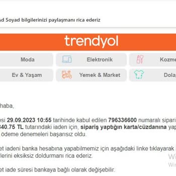 Trendyol Hatalı Ürünü İade Alıp 2 Sene Önceki Bedelini Geri Ödemek İstiyorlar!