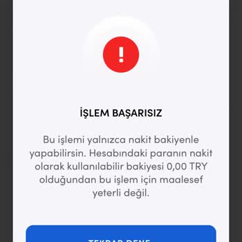 Fups Uygulamasında Para Gönderme, Nakit Kullanılabilir Bakiye Sorunu