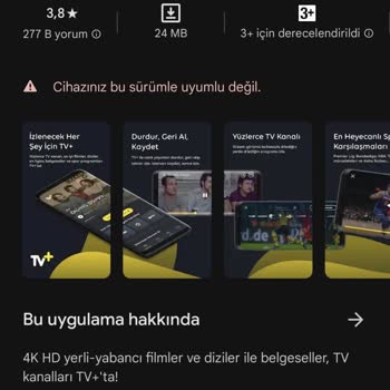 Turkcell TV+ TV Plas Uygulama Çalışmıyor