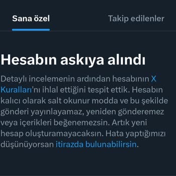 Twitter Hesap Askıya Alındı
