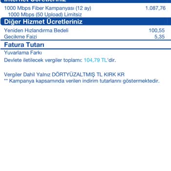 Yeniden Hızlandırma Bedeli Superonline