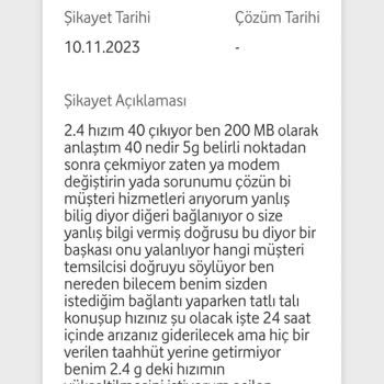Vodafone Net Hız Sorunu Ve Temsilcinin Alay Geçmesi