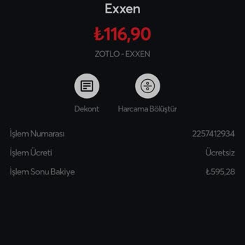 Exxen Para İadesi - Ödeme İptali