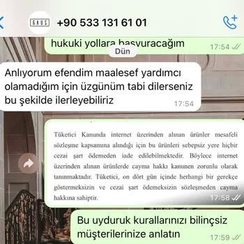 Gaus.com'dan Alınan İndirimli Ürünün İade Kabul Edilmemesi