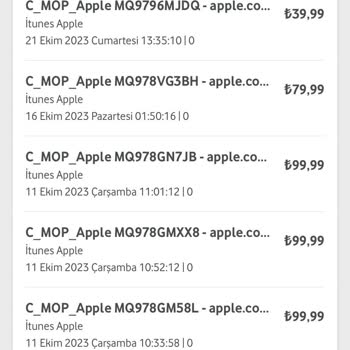 Vodafone C_Mop Habersiz Para Çekimi