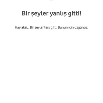 Vodafone Hediye Çarkı Uygulaması Çalışmıyor