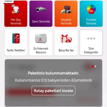 Vodafone Uygulamasından Şikayetçiyim